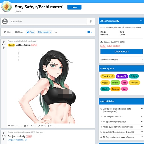 Ecchi – Top Subreddit for Solo Anime Babes and NSFW Art