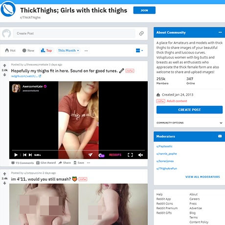 ThickThighs – A Community Dedicated to Thick Thighs