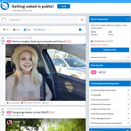 Reddit Flashing And Flaunting – Public Flashing Subreddit Review