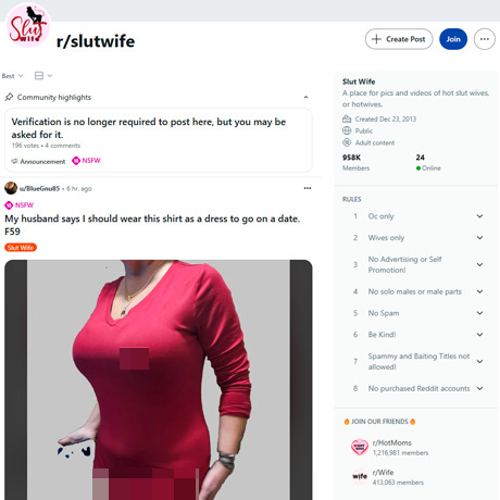 SlutWife – Browse Hot Wife Photos on Reddit's NSFW Community