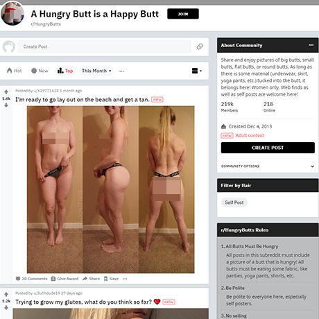 HungryButts – A Subreddit for Ass Lovers and NSFW Butt Content | Reddit