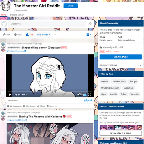 Monster Girl – Hentai Monster Girls on Reddit | NSFW Subreddit