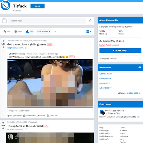 TitFuck – Ultimate NSFW Subreddit for Titty Fucking Content