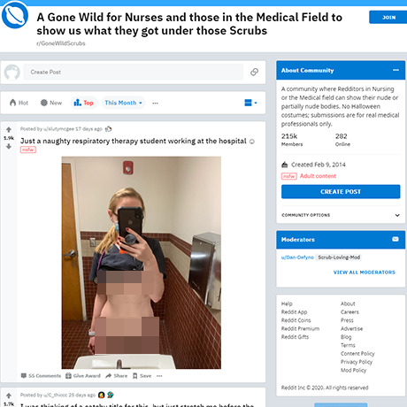 Gone Wild Scrubs – NSFW Subreddit for Naughty Nurses and Doctors