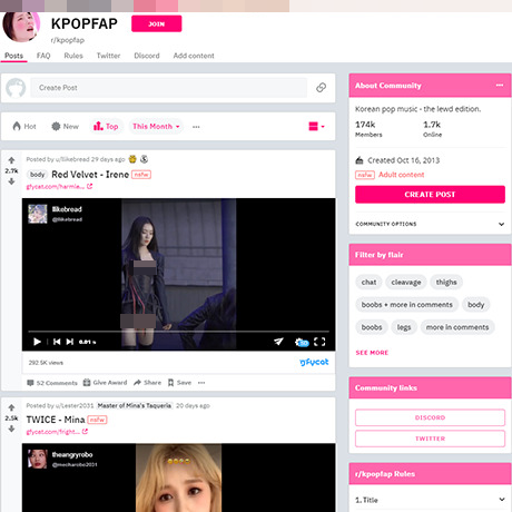 KPopFap – Hot Korean Idol Photos & Lewds on Reddit