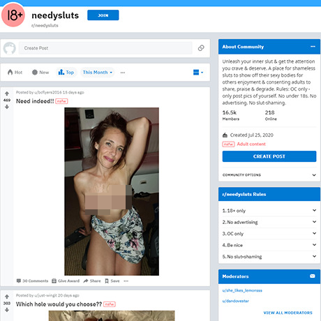 NeedySluts – Real Amateur Girls Posting Naughty Images and Clips