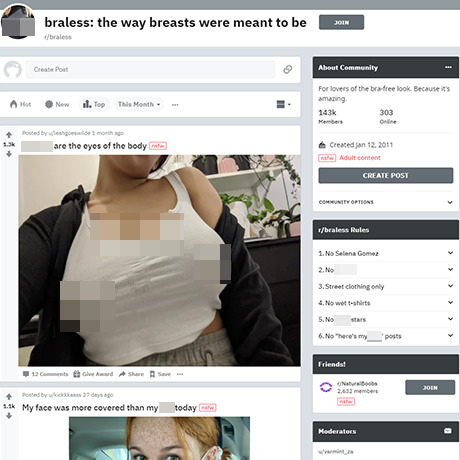 Braless – Reddit's Go-To NSFW Community for No-Bra Outfits