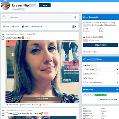 Eraser Nipples – Explore the r/EraserNipples Reddit Community