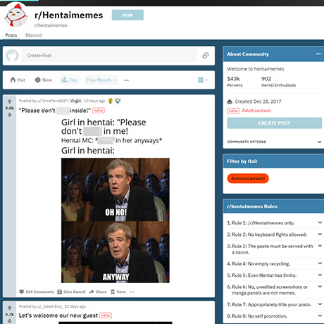 Hentai Memes – Funny NSFW Subreddit for Hentai Lovers