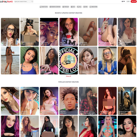 LoyalFans – A Social Media Porn Platform for Subscriptions and Live Shows