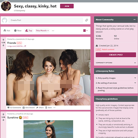 ClassySexy – Elegant Nude Photos & Reddit Community