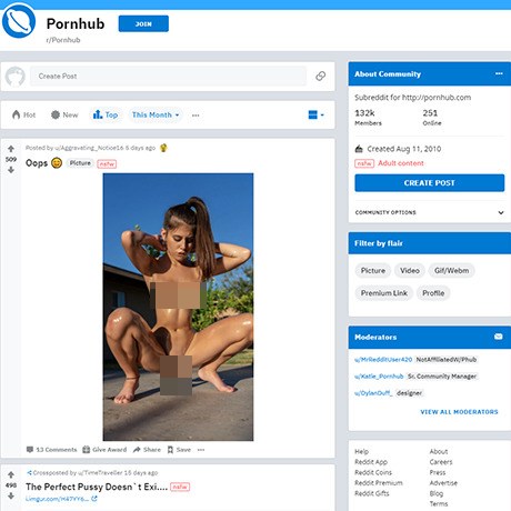 PornHub – Reddit's r/PornHub Subreddit for Quick Porn Clips