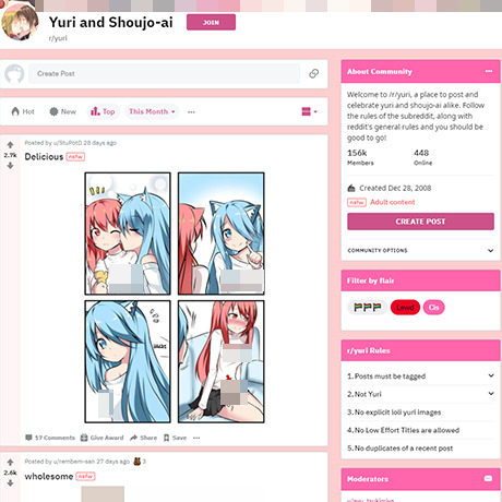 Yuri – Explore Lesbian Hentai on Reddit's r/Yuri Community