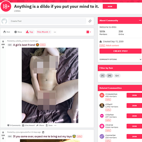 Reddit – Dildo Subreddit Review | NSFW Community Guide