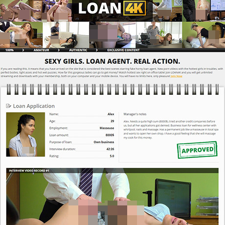 Loan4K – Premium Reality Porn Network with Fake Loan Agent Scenes