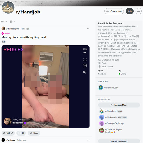 Reddit – r/Handjob: Handjob Videos and Community Content