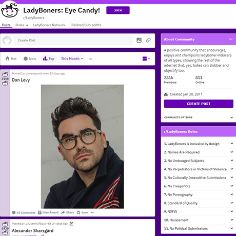 LadyBoners – A Safe, Classy Subreddit for Women | Porn for Women Sites
