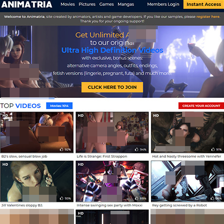Animatria – High-Quality Cartoon Porn and Animation Site