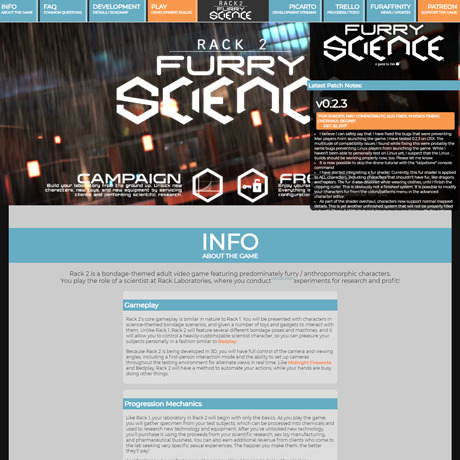 Rack 2: Furry Science – A Sandbox of Furry Adult Experiments