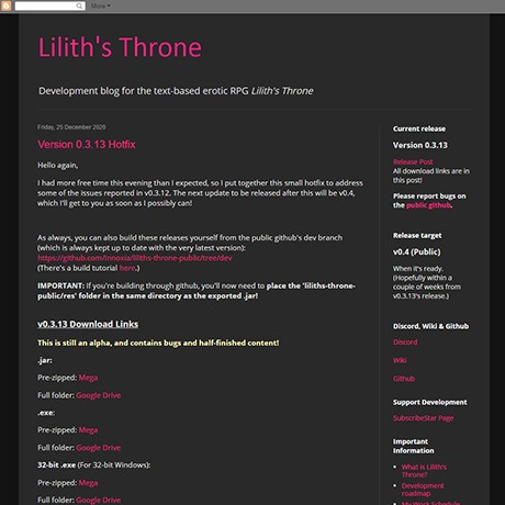 Lilith's Throne – In-Depth Text-Based Adult Game | Free Sex Games
