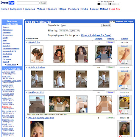 ImageFap – Explore POV Image Galleries & Similar Sites