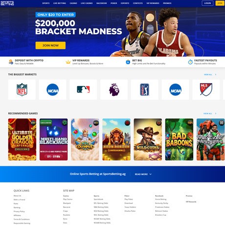 SportsBetting – Reliable Online Sports Betting & Casino