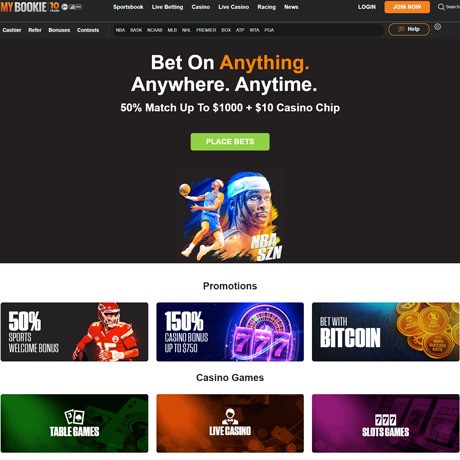 MyBookie – Online Sportsbook, Casino, and Betting Hub