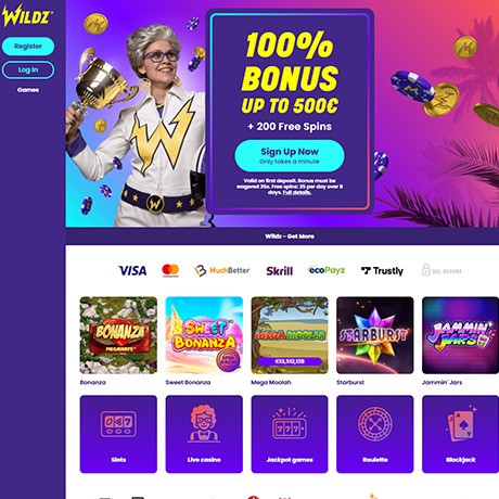 Wildz – Online Casino with 1200+ Games and Live Tables