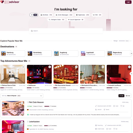 SexAdvisor – Find Brothels, Strip Clubs & Escort Services Nearby