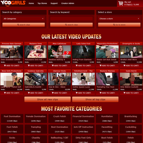 YooGirls – Premium FemDom Video Store | Fetish Porn