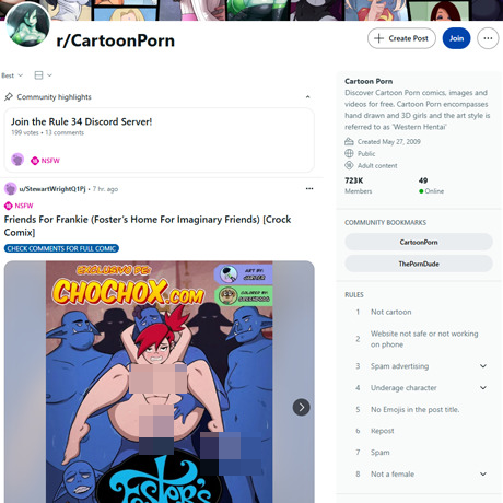 Reddit Cartoon Porn – Top NSFW Subreddit for Animated XXX