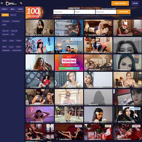 Cams.com Trans – Free Live Trans Cams & Private Shows