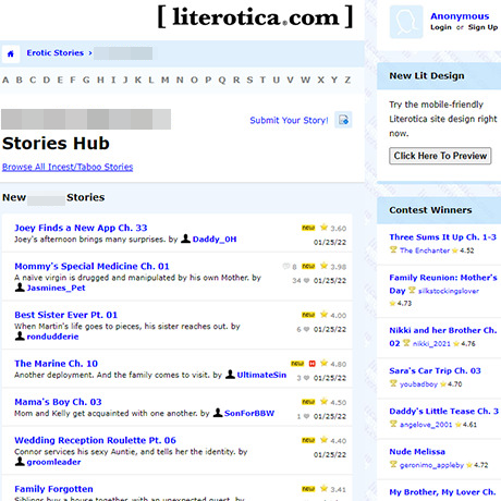 Literotica Taboo Stories – In-Depth Review of Incest & Taboo Erotica