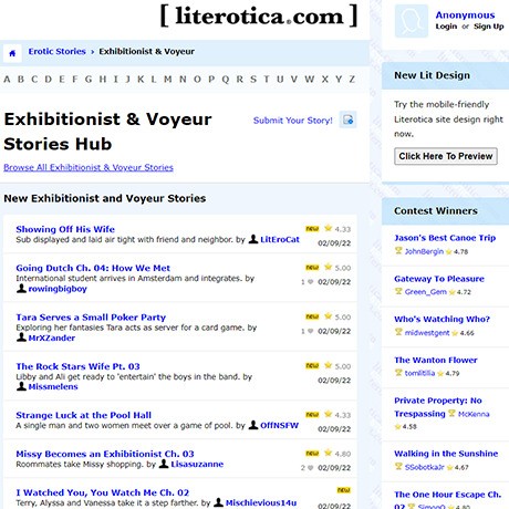 Literotica – Free Voyeur Erotica Stories and Adult Literature