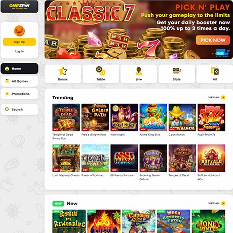 OneSpinCasino – Online Casino Games, Slots & Live Dealer Review