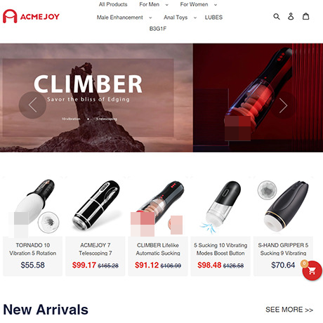 AcmeJoy – Mid-Priced Sex Toys with Free Shipping & Rotating Deals