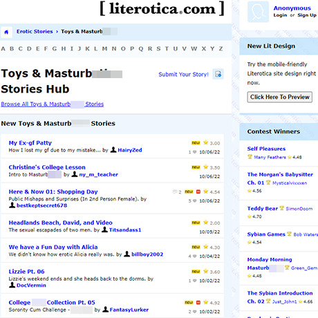 Literotica – Erotic Masturbation Stories & Free Female Erotica