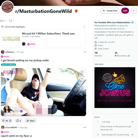 Reddit Masturbation Gone Wild – Real Female Masturbation Subreddit Review