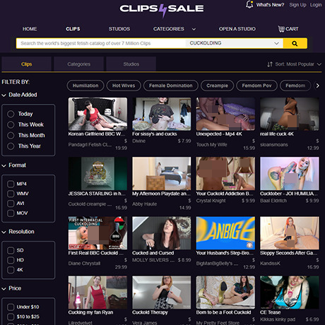 Clips4Sale – Premium Cuckold Clips Without Monthly Fees