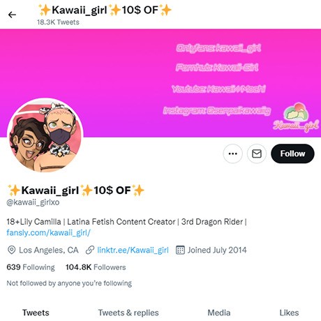 Kawaii Girl – Horny Latina Twitter Account with Kinky Content